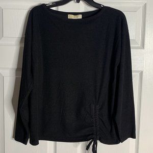 Michael Kors Ruched Hem Boat-Neck Top - NWT